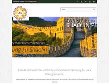 Tablet Screenshot of centrodeculturashaolinperu.com